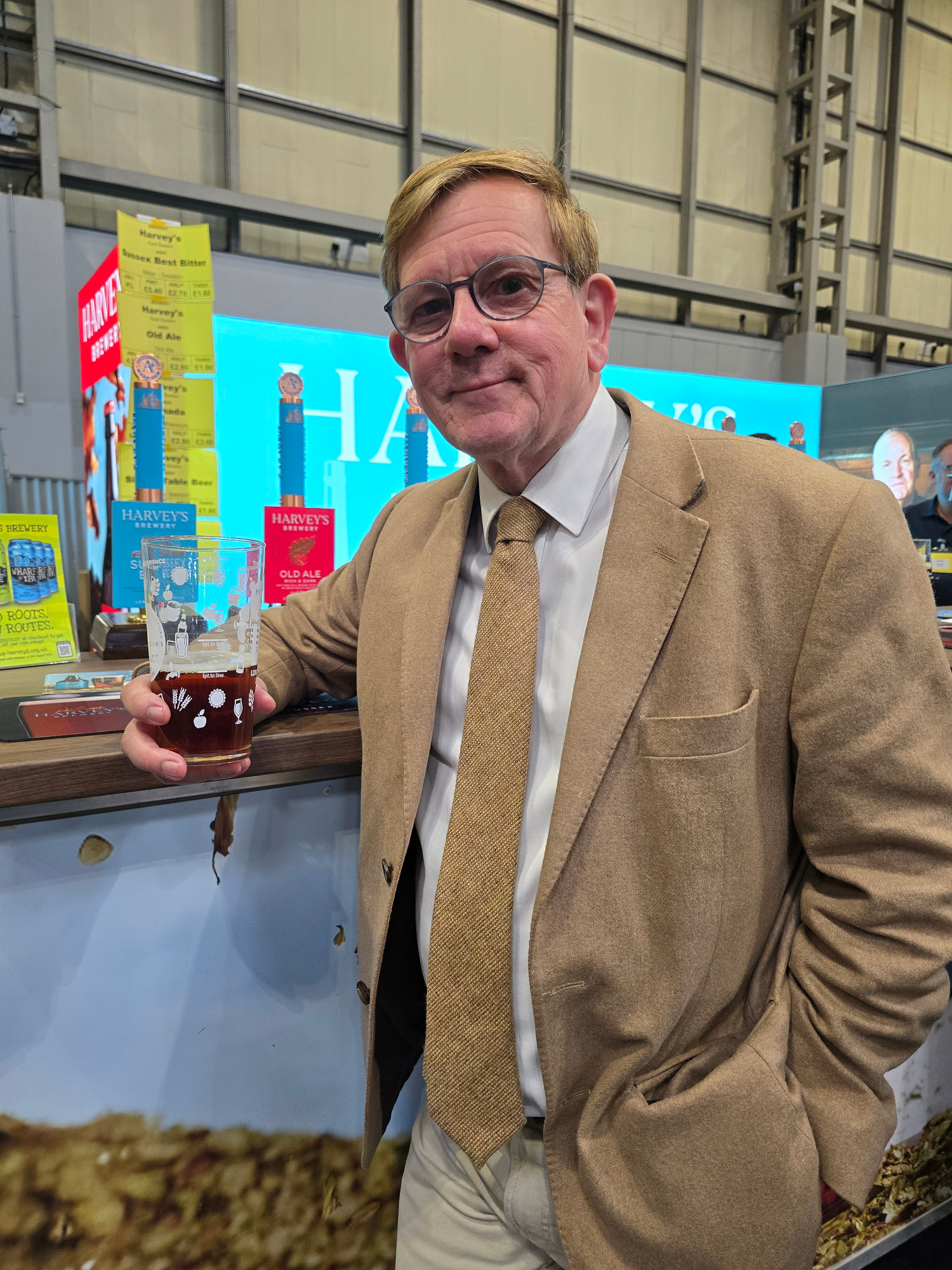 Miles Jenner at this year's Great British Beer Festival Miles Jenner